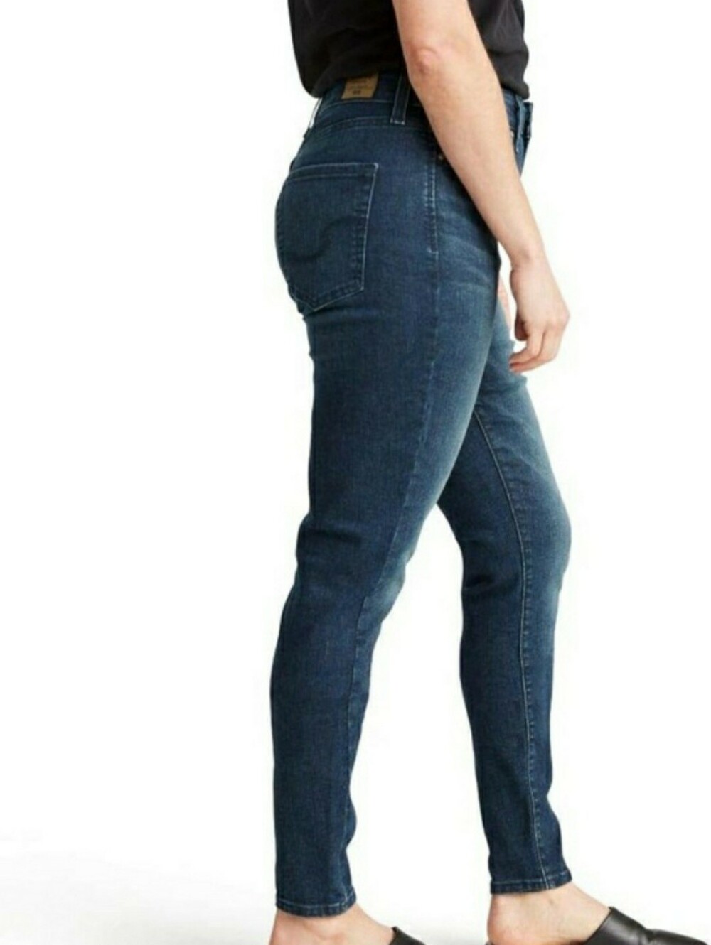 Signature by Levi Strauss Dark Indigo High-Rise Skinny Jeans Size 12L